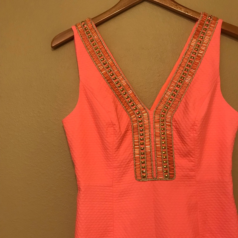 Lilly Pulitzer Eliot Shift in Papaya NWT - Picture 4 of 8